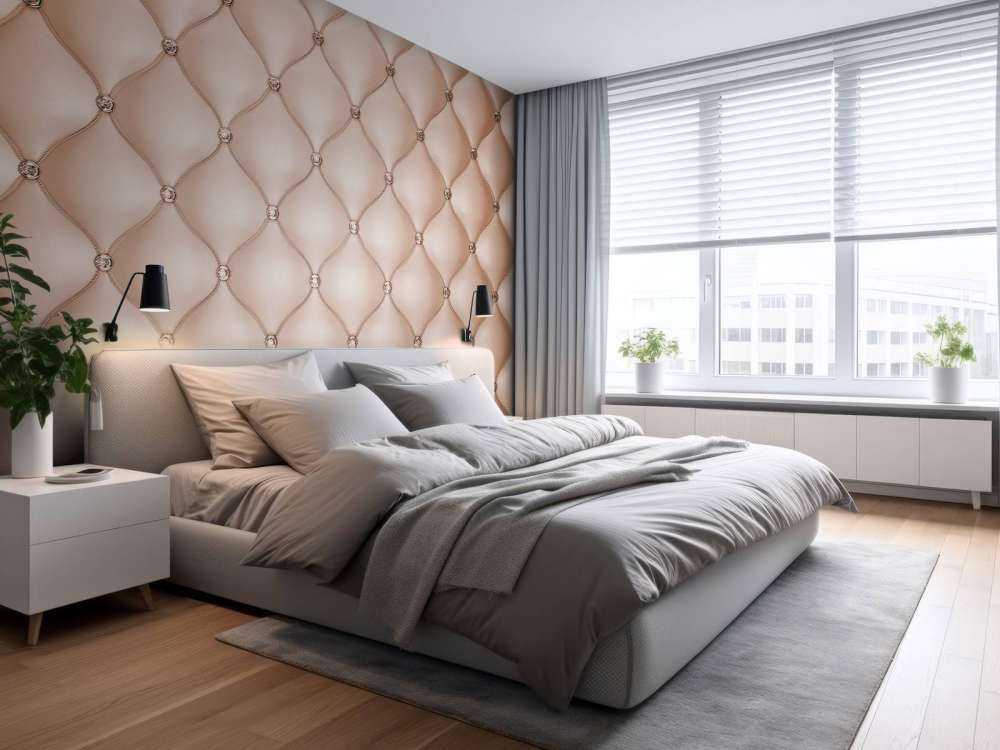 Mur en cuir rose chic