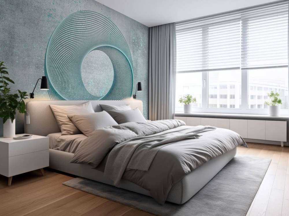Geometrical line art circle