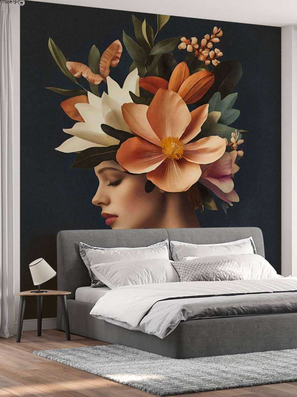 Botanical beauty ethereal portrait