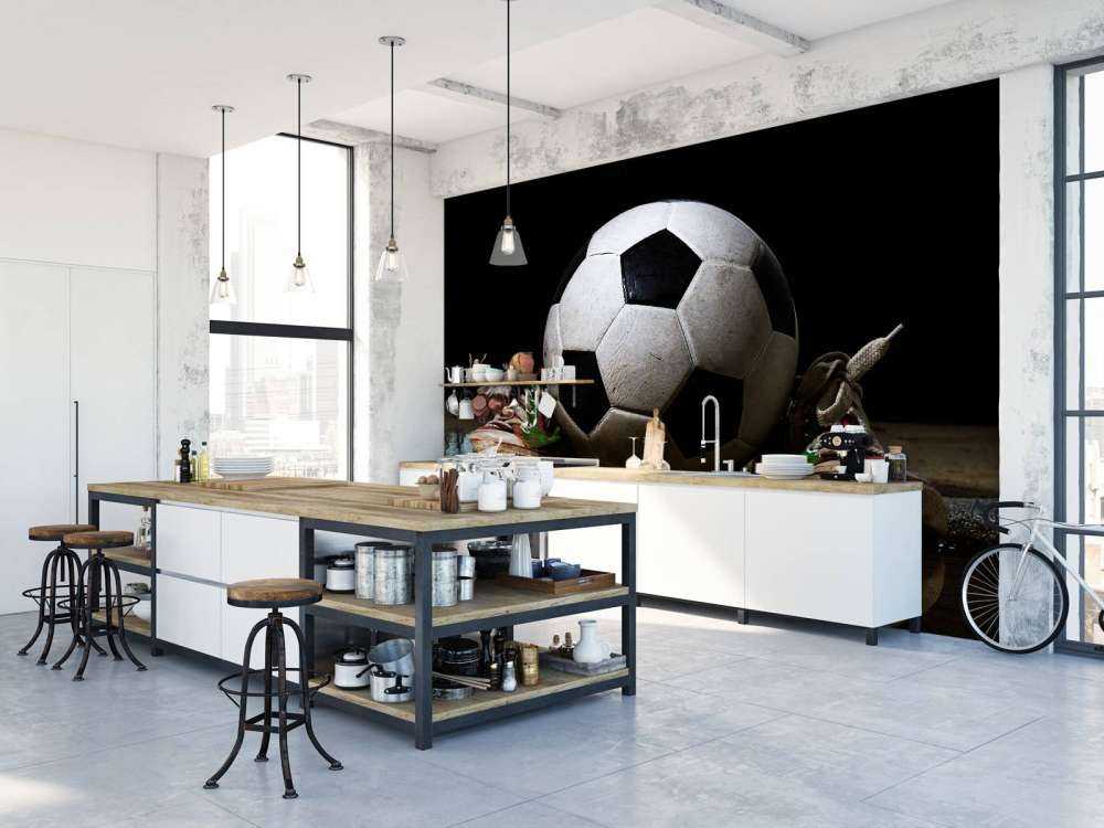 Football entre deux baskets