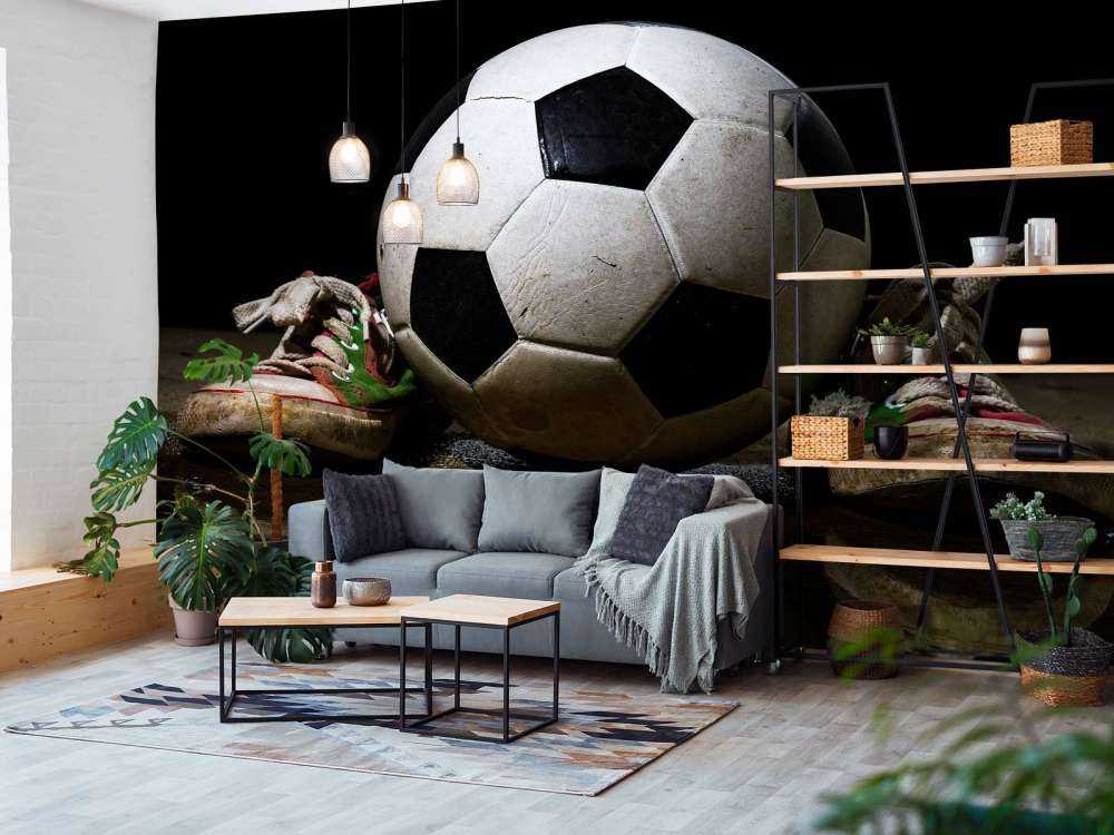 Football entre deux baskets