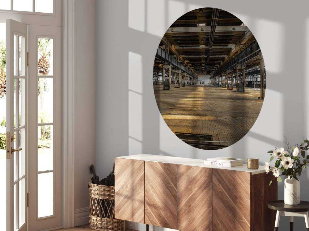 Vieux garage abandonné