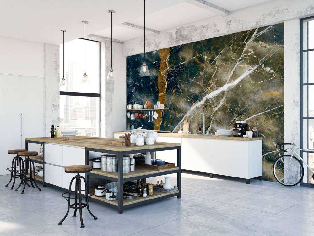 Marbre avec structure de nuages