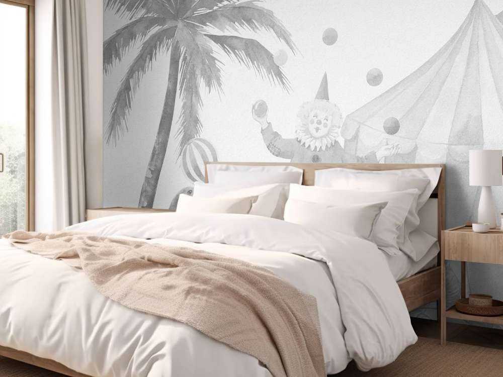 Joyeux animaux de cirque gris