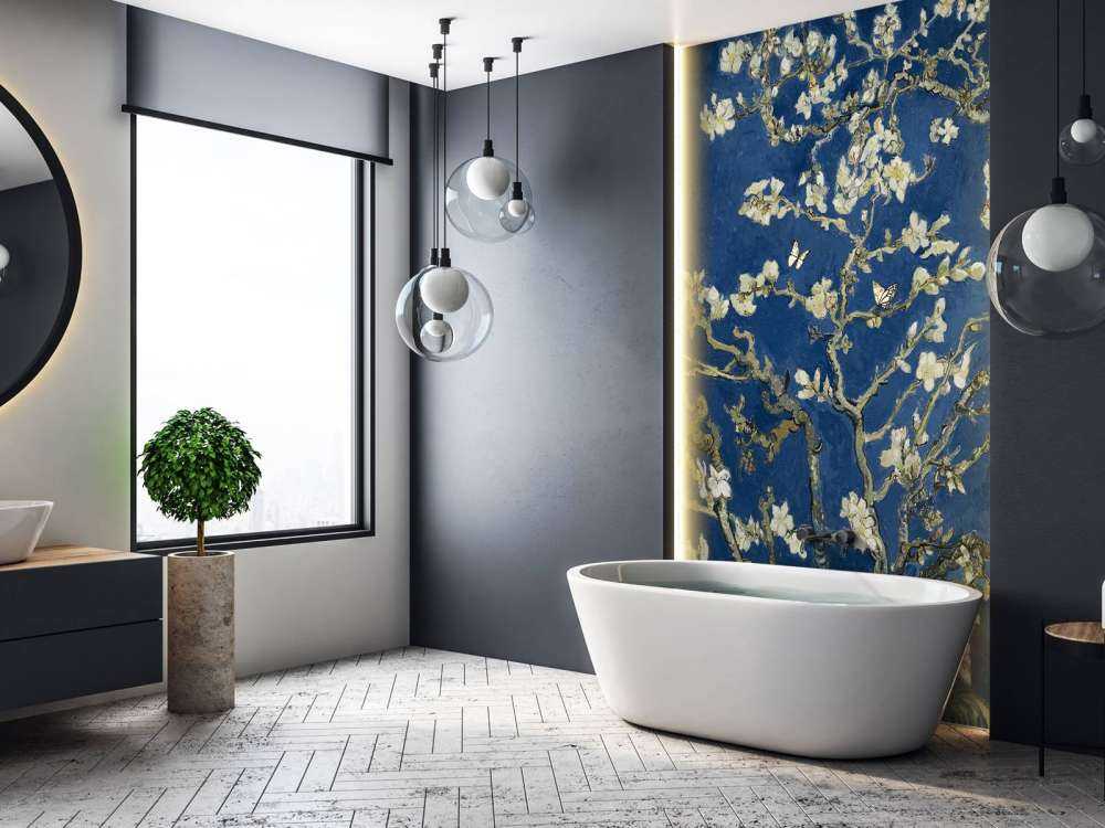 Fleur d'amandier dans la nuit