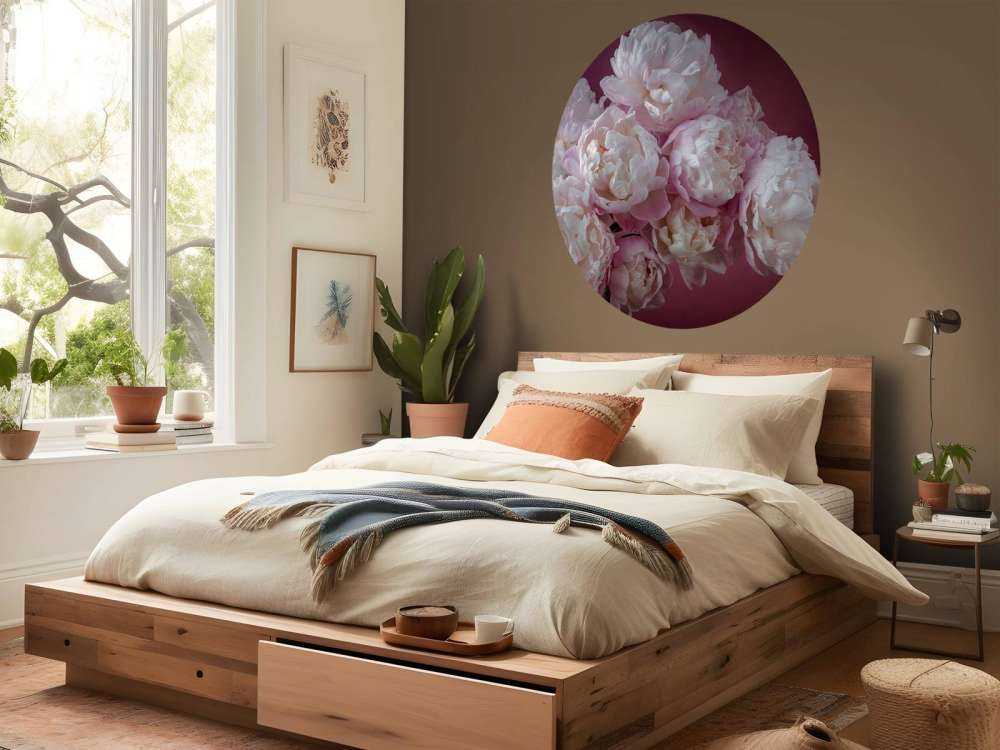 Bouquet de pivoines roses