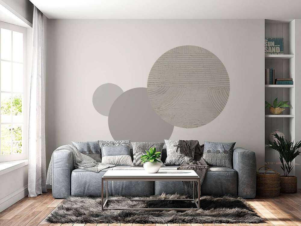 Lignes et structures en blanc cassé