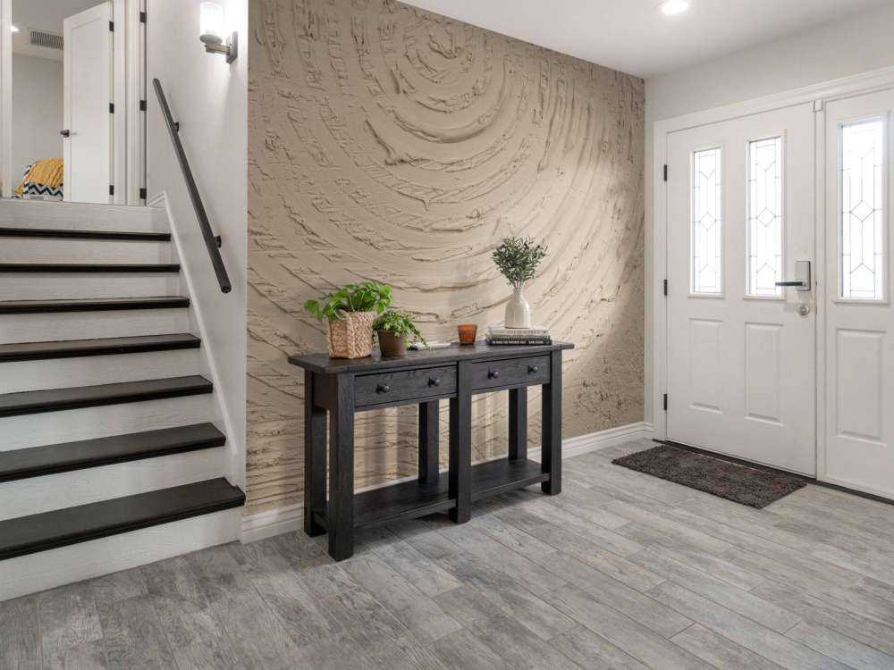 Formes et lignes courbes en taupe