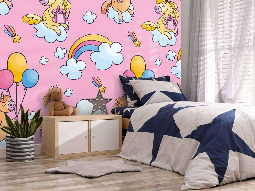 Licornes avec des ballons