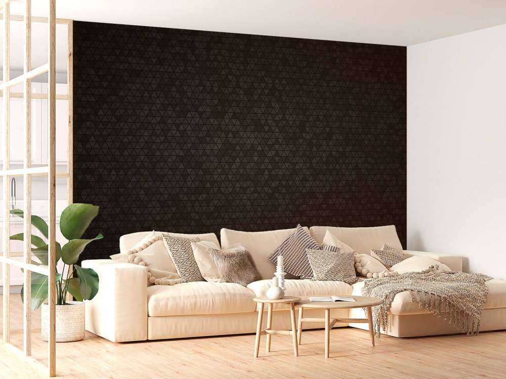 Tuiles triangulaires noires