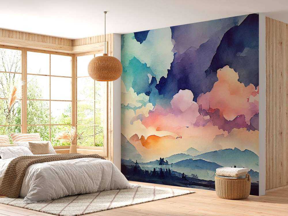 Fond abstrait à l'aquarelle bleu canard