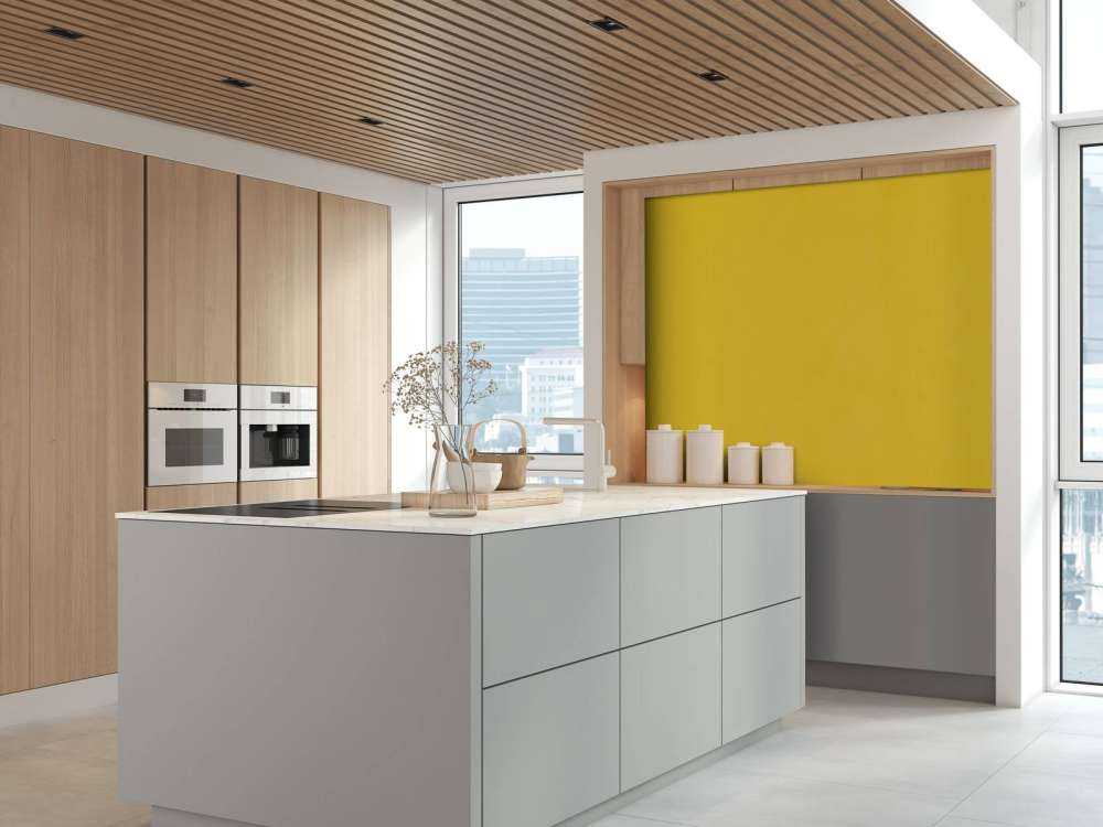 Béton jaune mourtarde