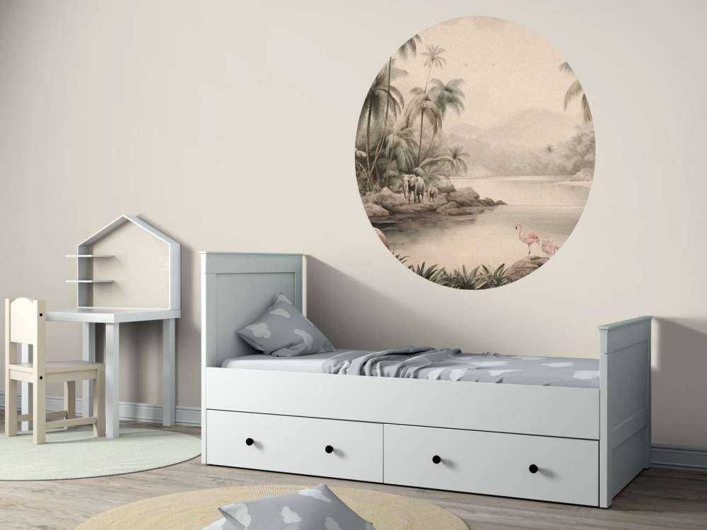 Paysage de jungle avec animaux