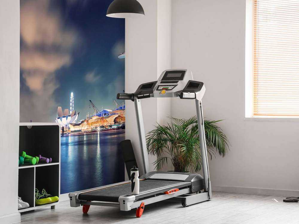 ligne d'horizon du front de mer avec des lumières futuristes