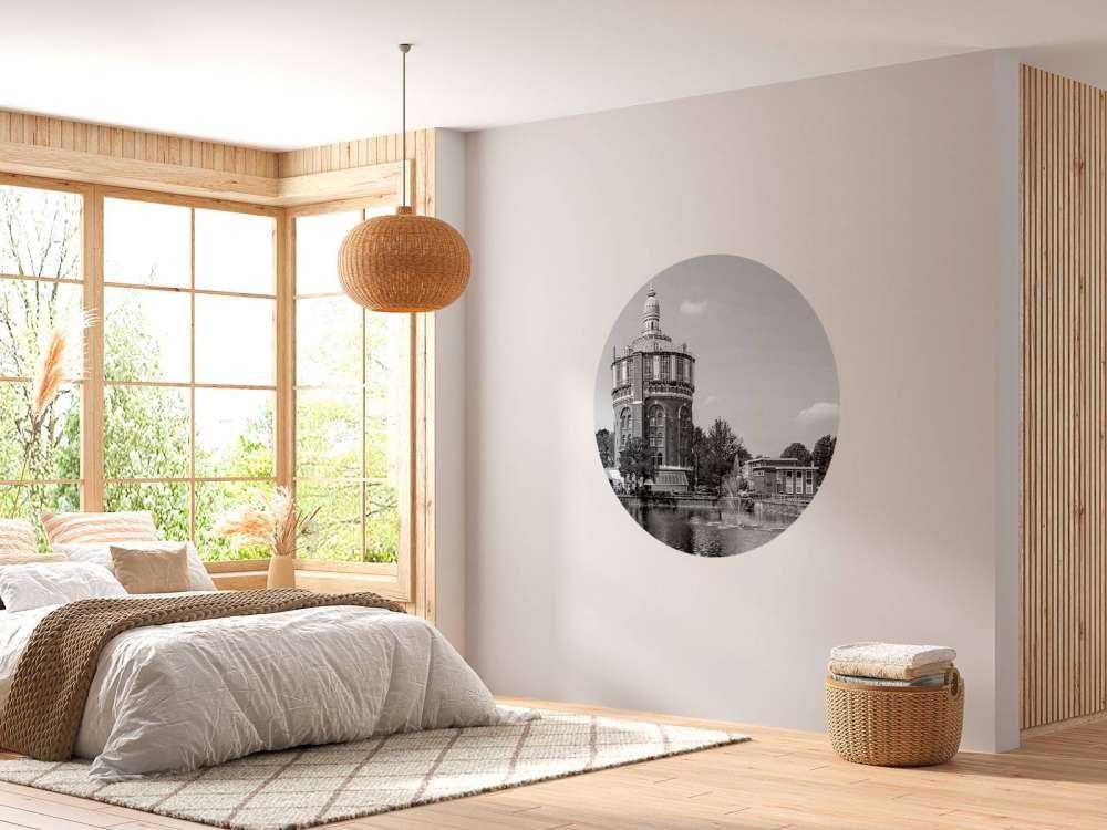 Panorama de la Tour d'Eau Noir et Blanc