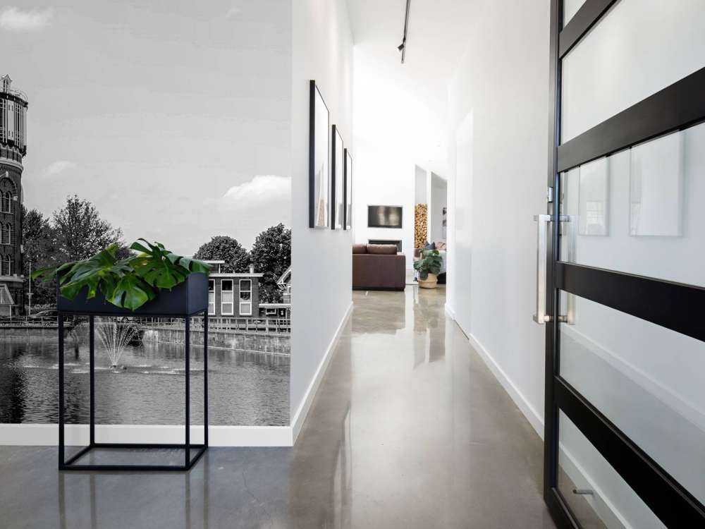 Panorama de la Tour d'Eau Noir et Blanc