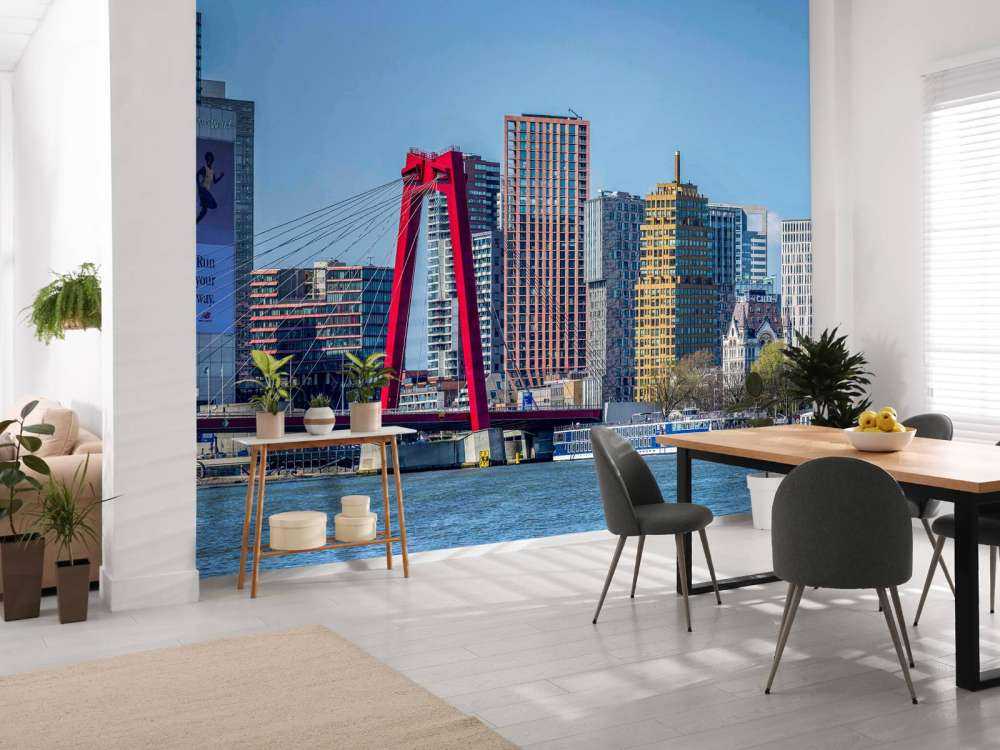 Willemsbrug et la skyline de Rotterdam