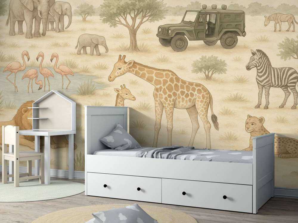 Safari aventureux dans la savane.