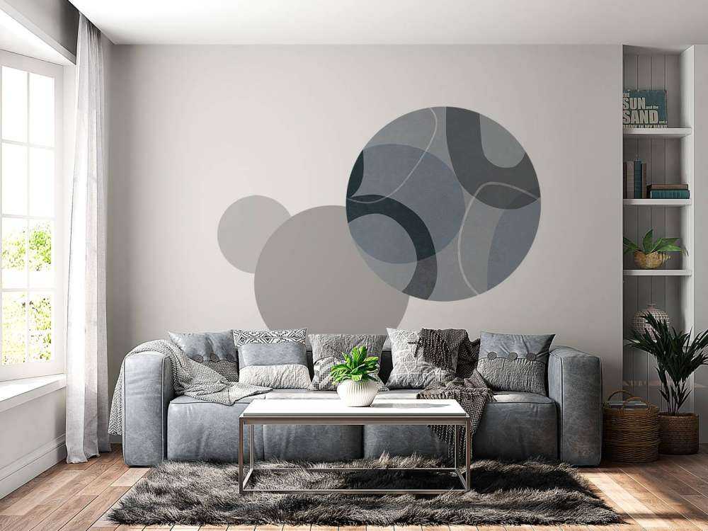 Formes et contours du milieu du siècle gris sarcelle