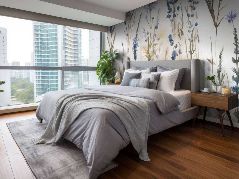 Lavande Clair Seamless Doux Bleu