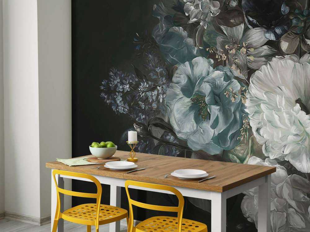 Bouquet avec lilas bleu