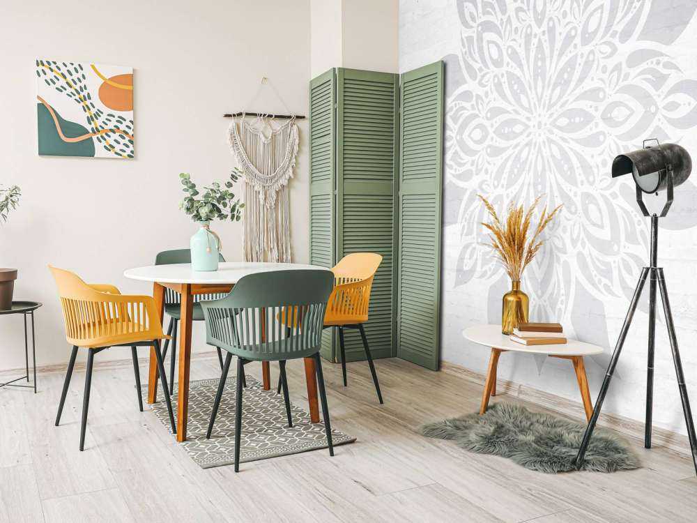 Fleur Mandala gris doux