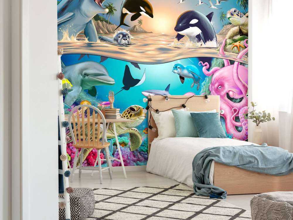 Under and over the sea