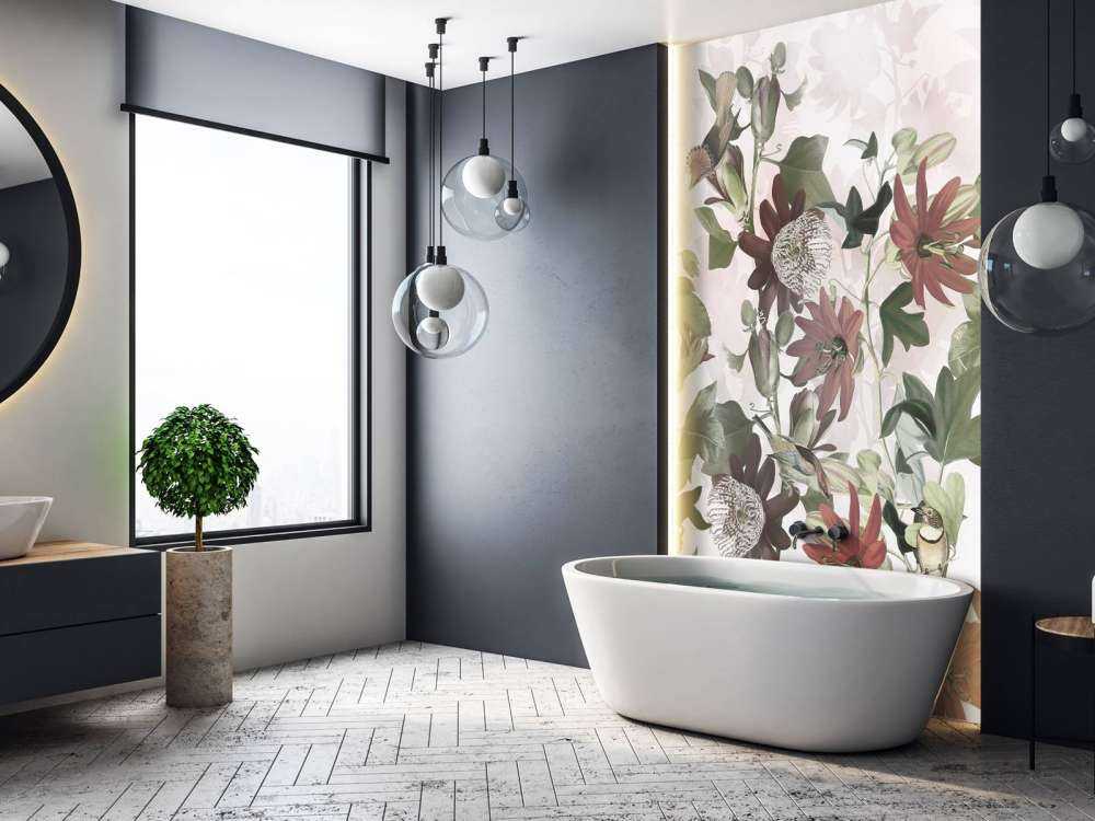 Sept oiseaux dans un feuillage enchanté - Jardin de rose