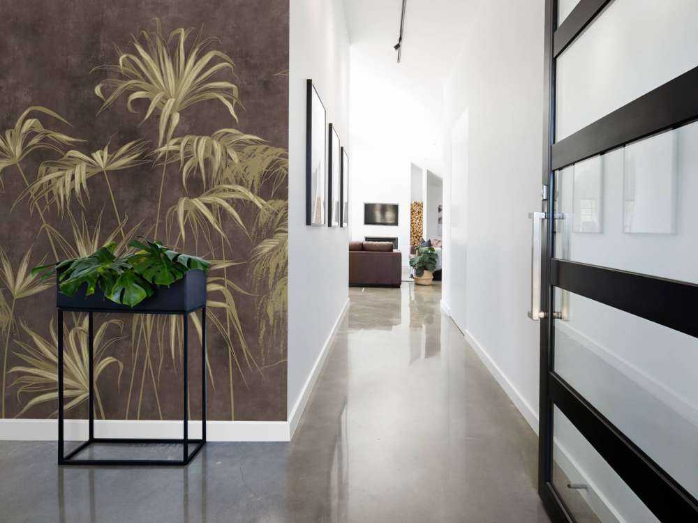 Jeu d'Ombres des Feuilles de Palmier