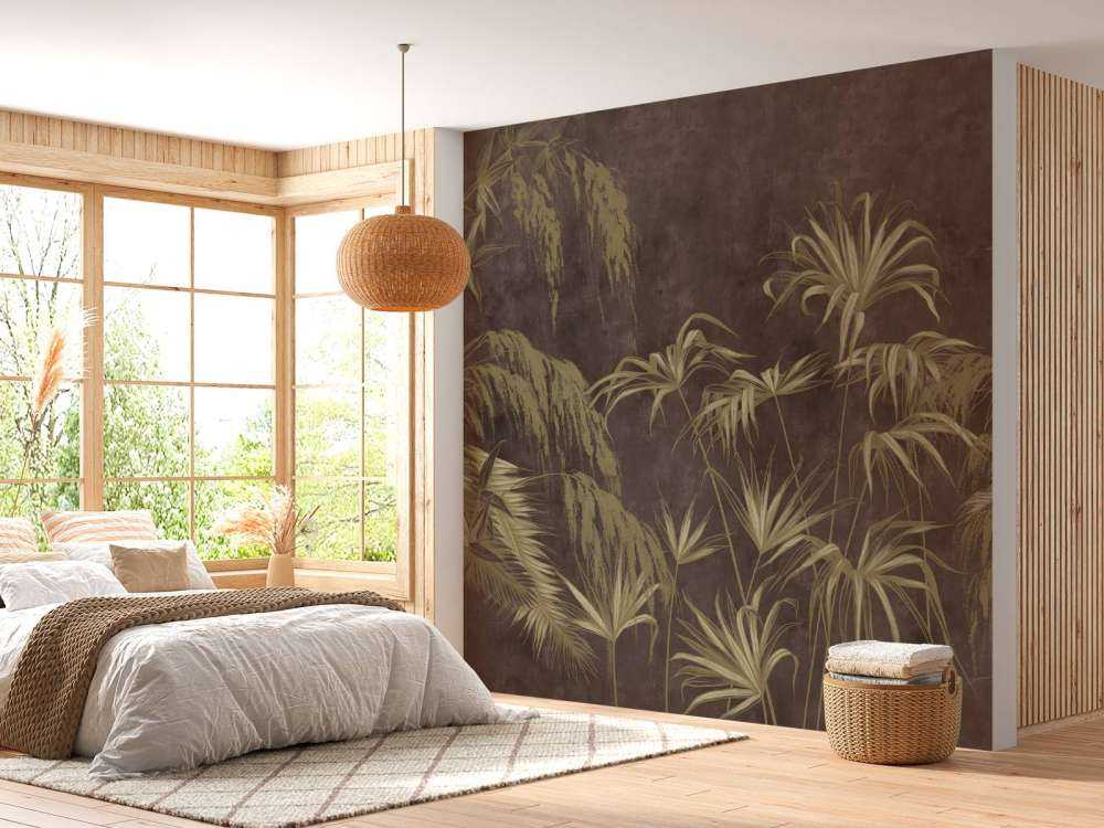 Jeu d'Ombres des Feuilles de Palmier