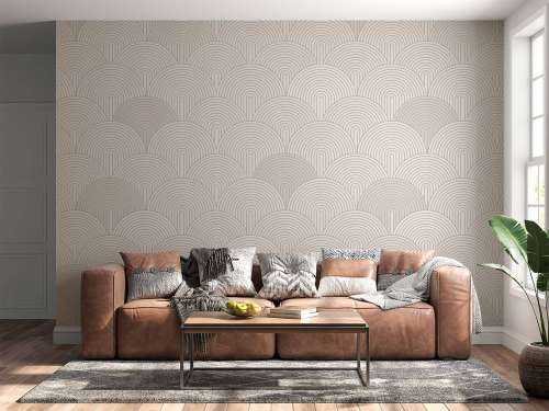 Arches et courbes Boho - beige neutre