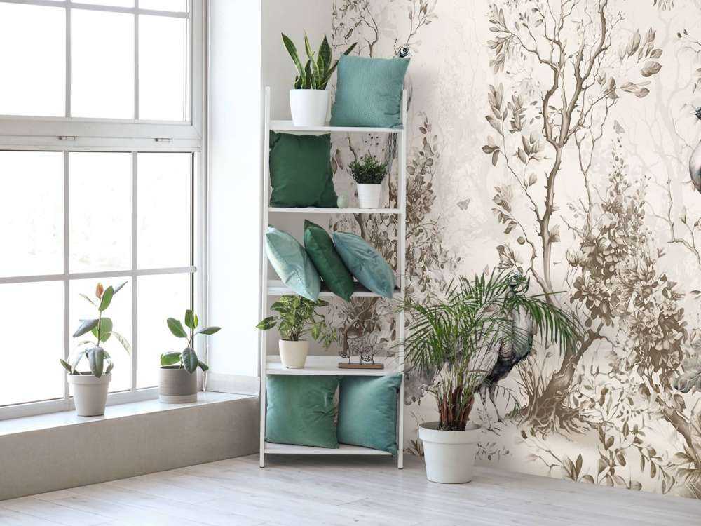 Paons dans la Sérénité Pastorale