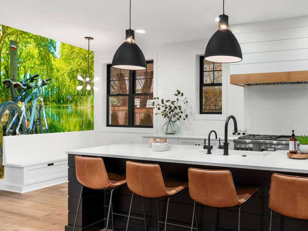 Vélo près d'une rivière