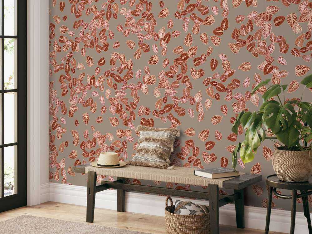 Petites feuilles sur taupe