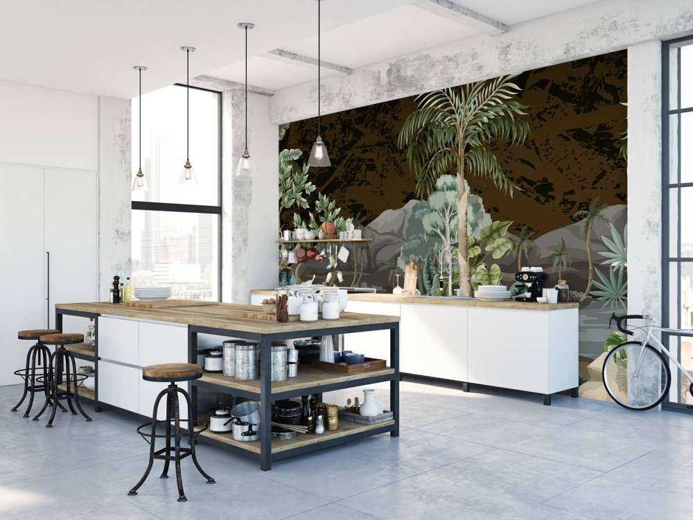 Paysage de jungle avec rivière