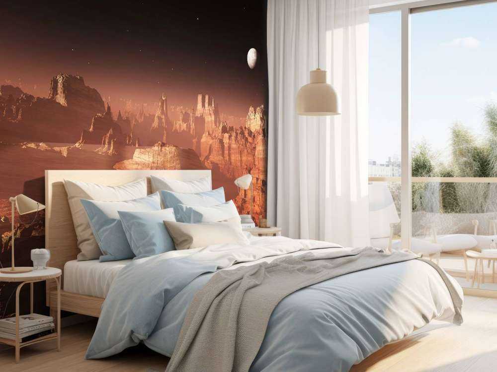 Coucher de soleil sur Mars