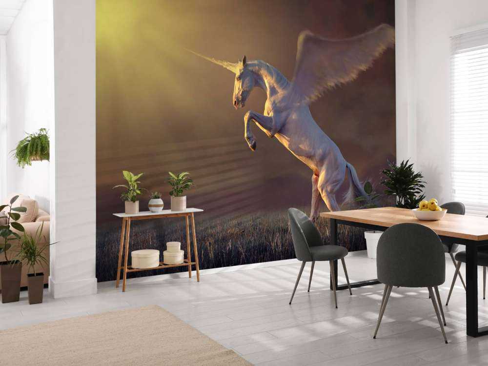 Licorne avec des ailes