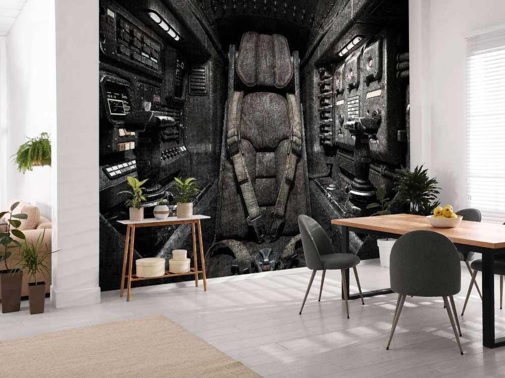 Chaise dans un vaisseau spatial