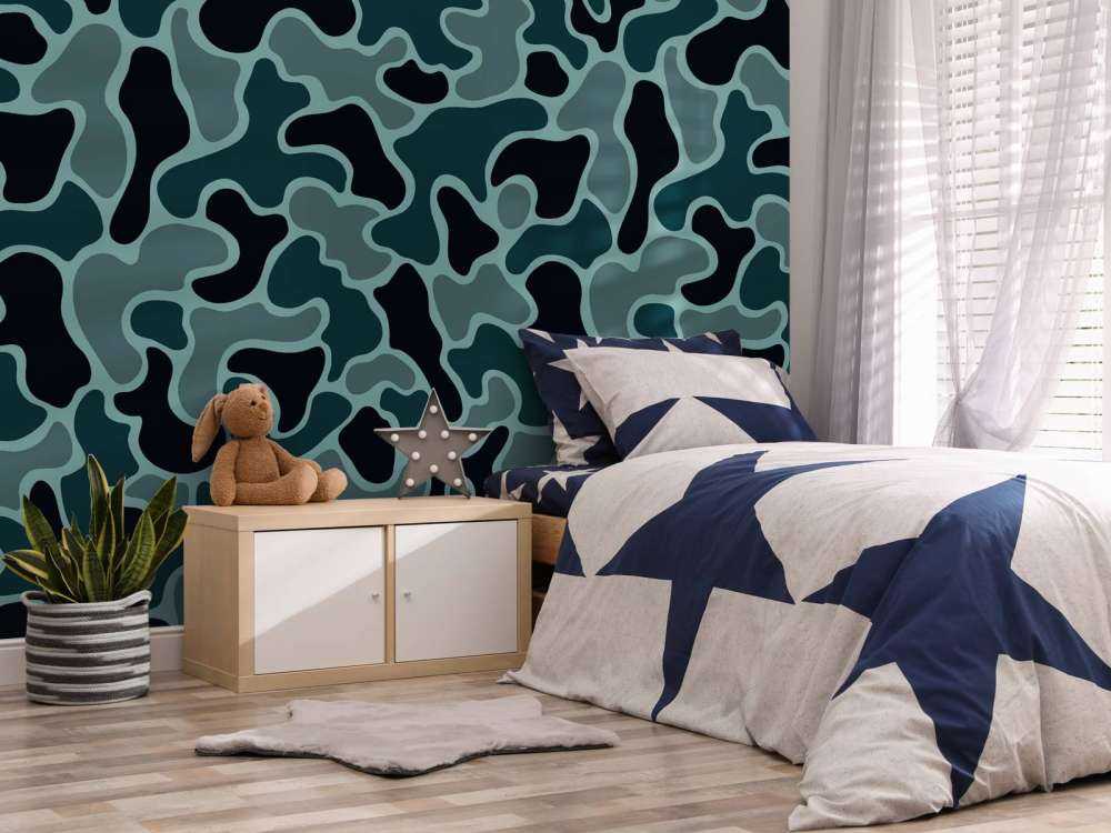 Camouflage vert gris