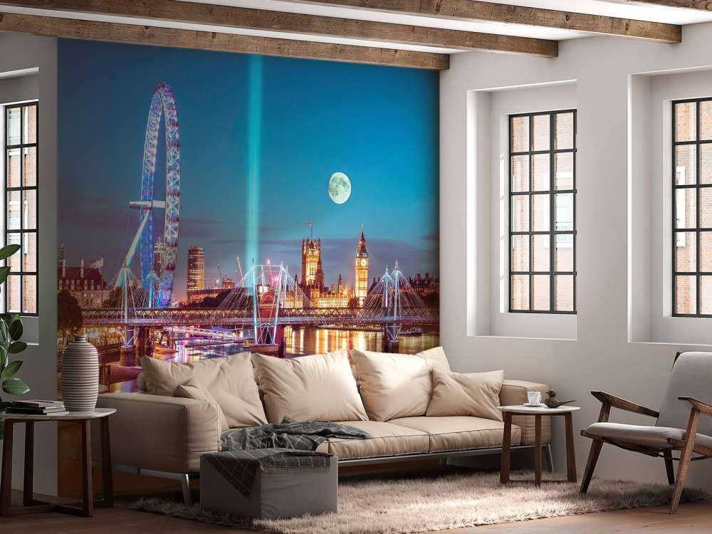 Westminster et la pleine lune