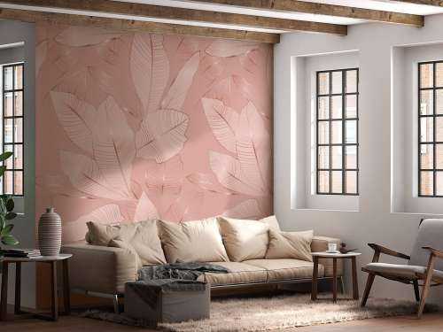 Feuilles d'or rose