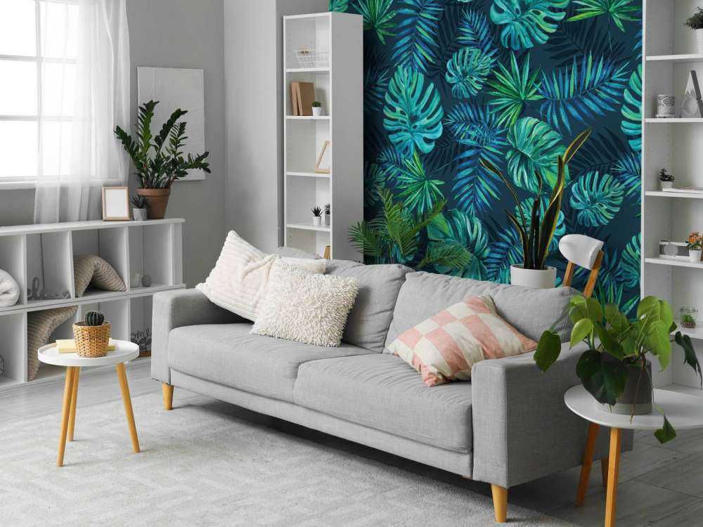 Plantes tropicales en aquarelle