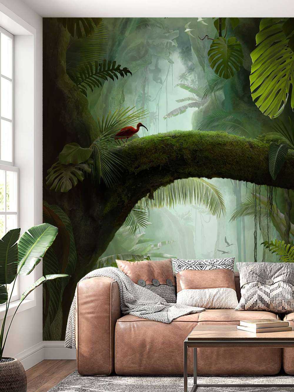 Couple de tigres dans la jungle