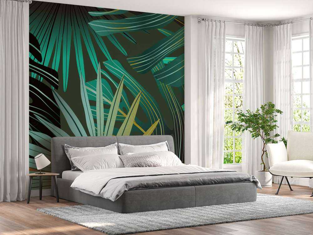 Panorama des feuilles tropicales