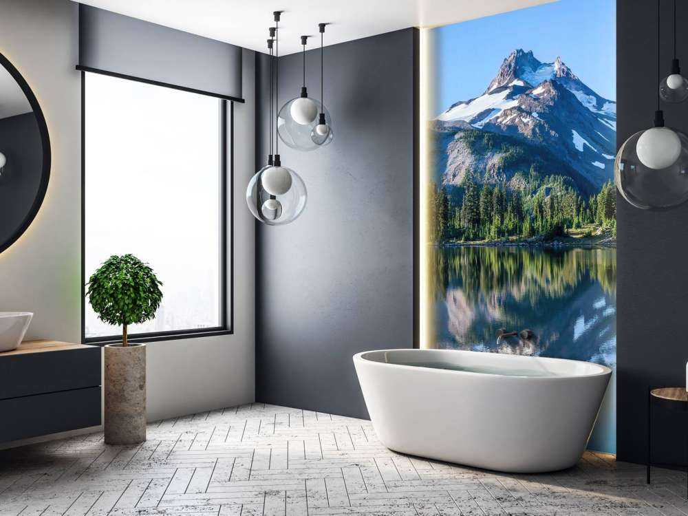 Photo fond d'écran montagnes de neige