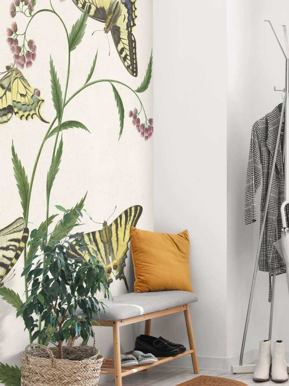 Quatre papillons sur des fleurs, Paulus Knogh