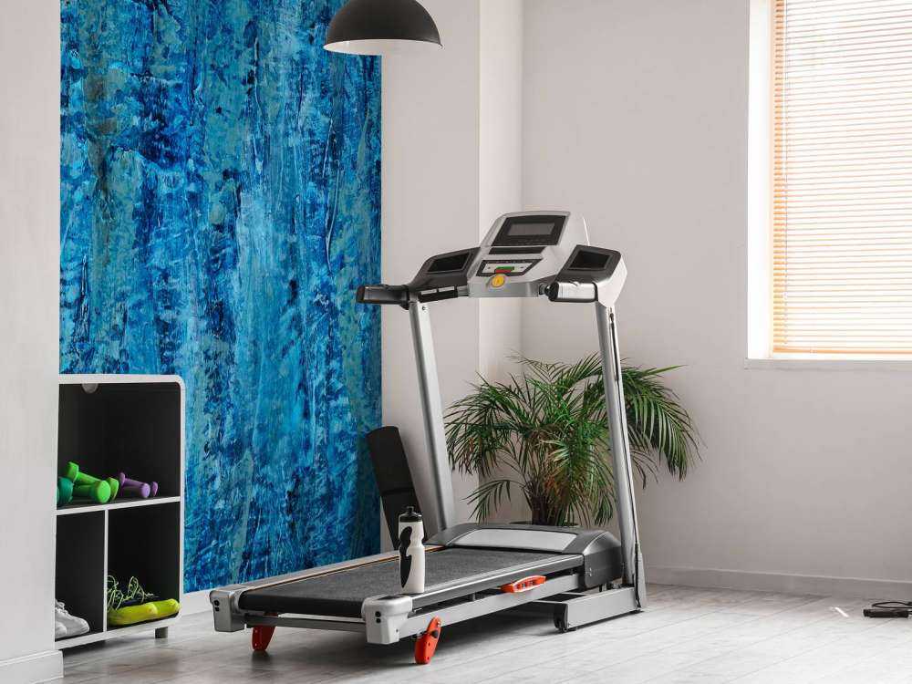 Peinture avec des nuances de bleu