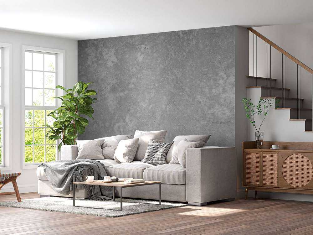 Béton sombre brossé