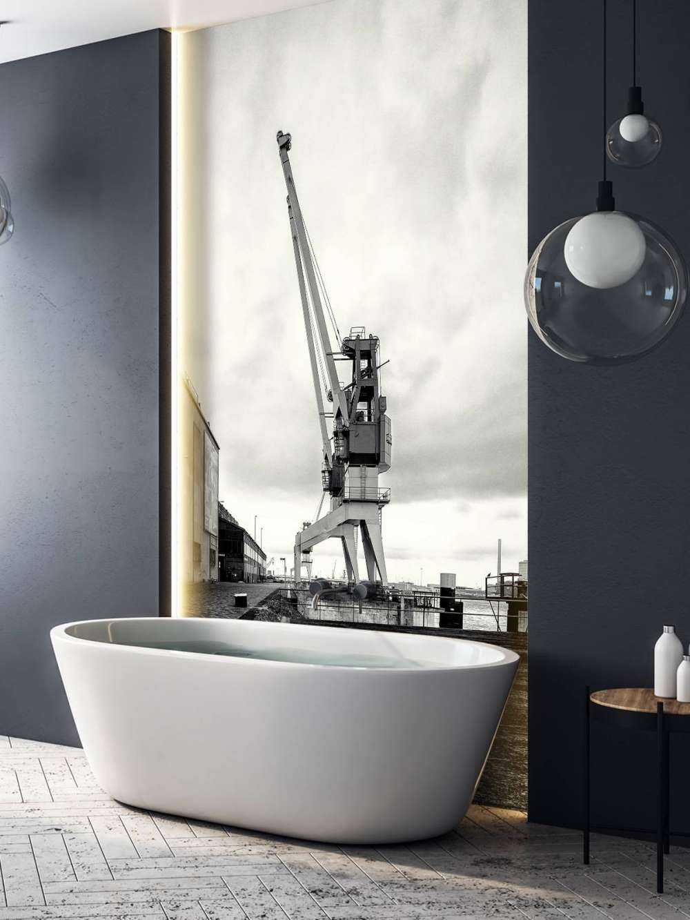 Grue portuaire sur l'ancien site RDM Heijplaat Rotterdam 