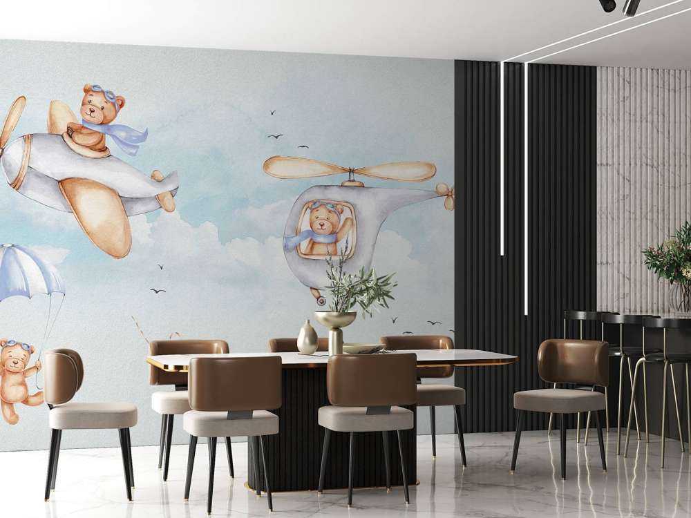 Des ours dans le ciel bleu